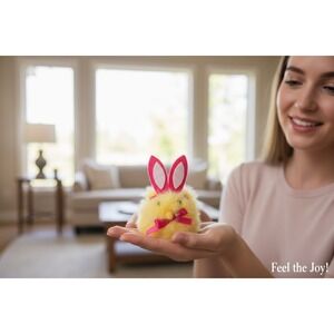 Palm Pet Interactive Chick Kids OS Yellow Brand New Easter Bunny Ears Chirps